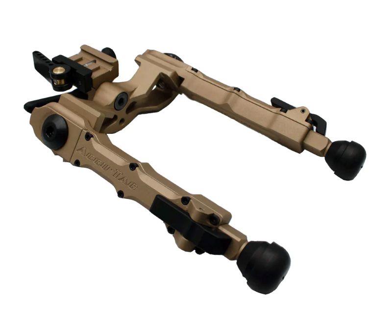 Accu-Tac Wide Body Rifle Bipod Picatinny Mount 7.5" Max Height Tan