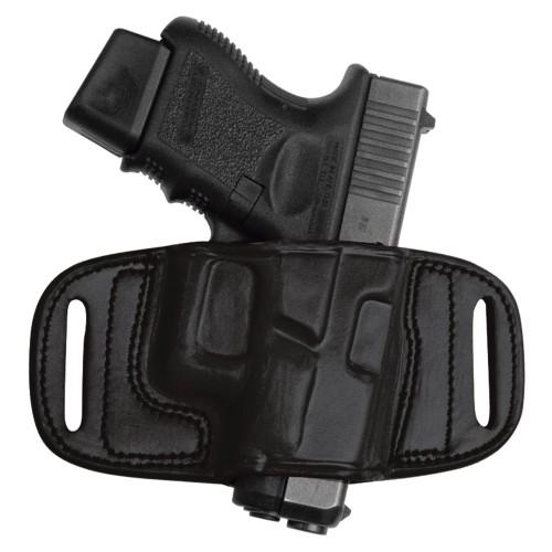 Tagua Quick Draw Leather Belt Holster - Glock 19/23/32/38, Black RH