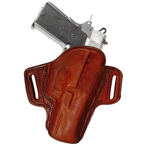 Tagua Gunleather Brown Leather Open Top Holster for Taurus Judge Public Defender, RH