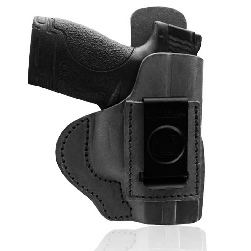 Tagua Inside the Pant Leather Holster Smith & Wesson Shield 9mm/40 Black Right Hand