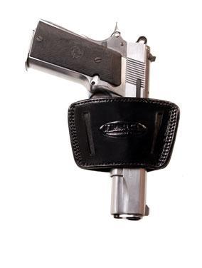 Tagua IWB or Belt Carry Small Leather Holster Black Ambi