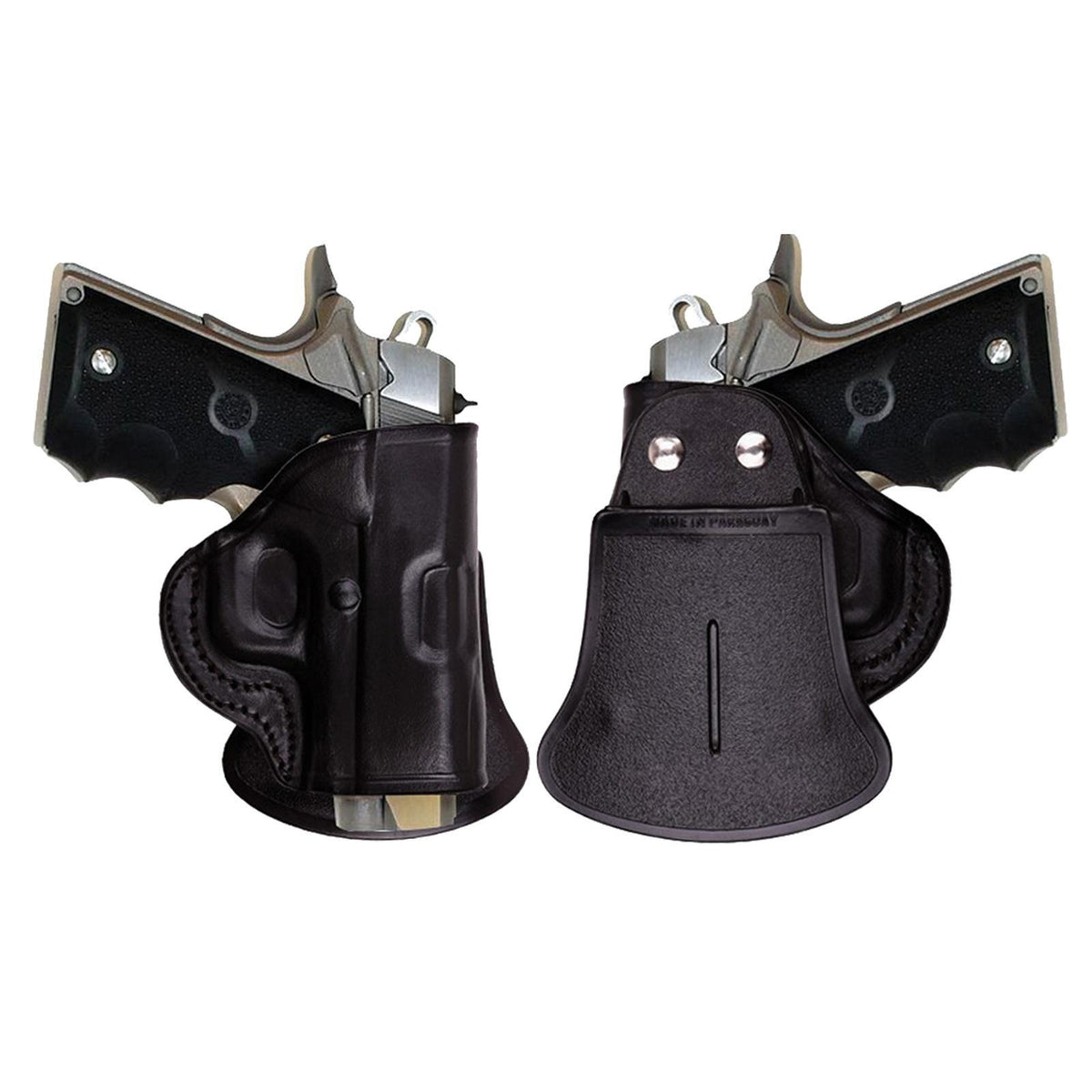 Tagua Leather Open Top Paddle Holster Glock 19 23 32 Black RH