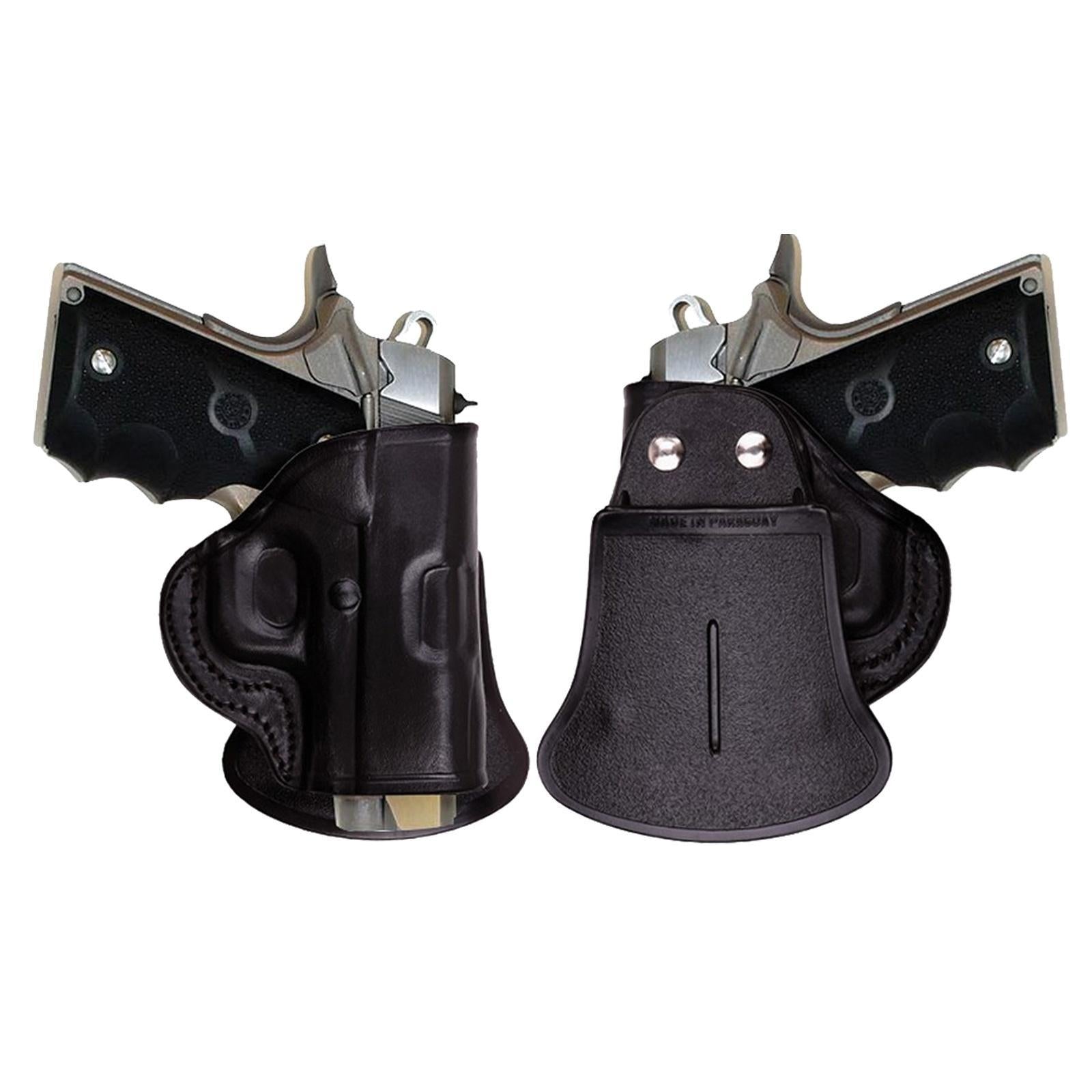 Tagua Leather Open Top Paddle Holster Glock 19 23 32 Black RH