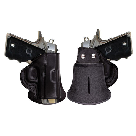 Tagua Leather Open Top Paddle Holster Glock 19 23 32 Black RH