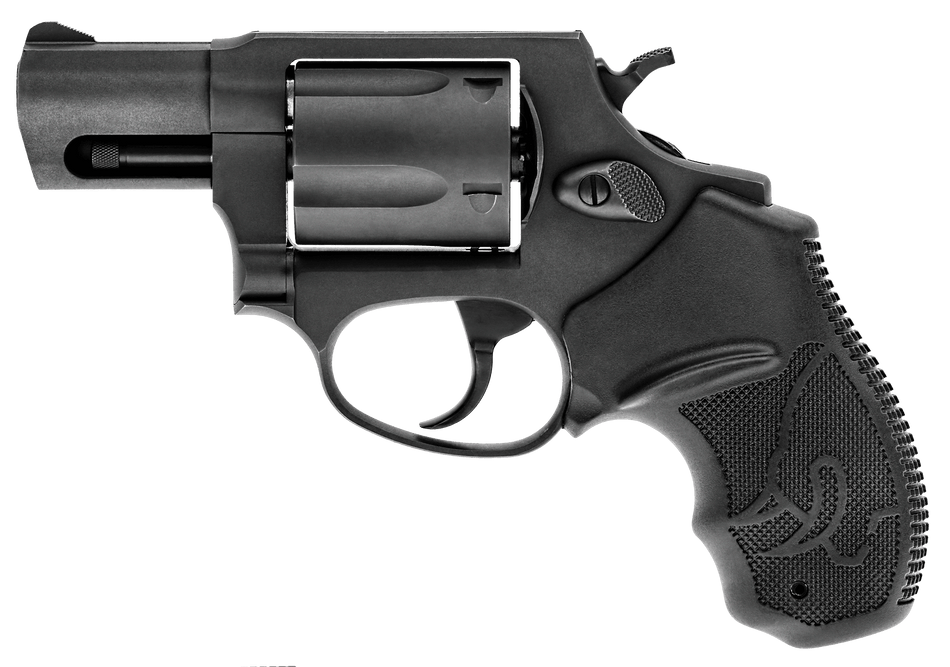 Taurus 605 Small Frame .357 Mag/.38 Special +P Revolver, 5-Shot, 2" Matte Black Oxide Steel Barrel/Cylinder/Frame, Rubber Grip, Exposed Hammer