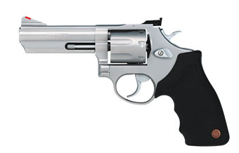 Taurus 66 Medium Frame .357 Mag/.38 Special +P Revolver, 7-Shot, 4" Matte Stainless Steel Barrel/Cylinder/Frame, Rubber Grip, Exposed Hammer