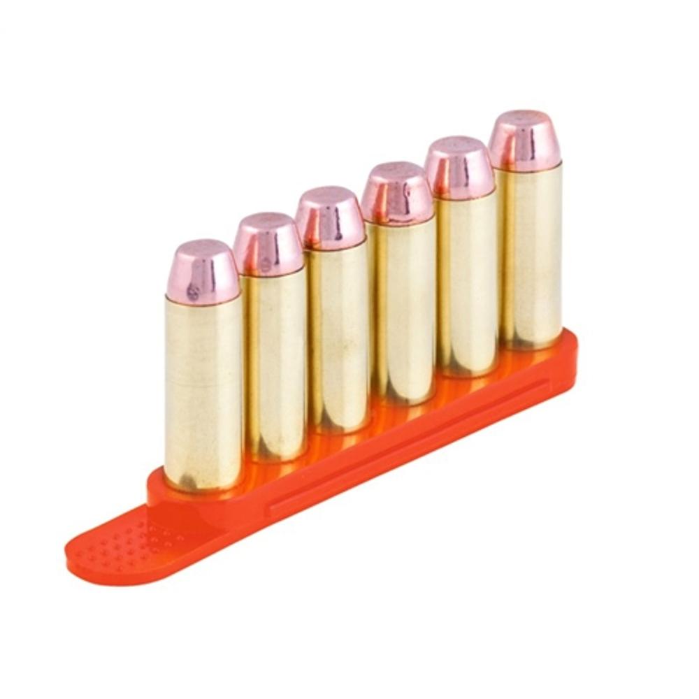 Tuff QuickStrips 6rd Speed Reload Strips .357/.38/.40S&W/6.8mm Orange 2ct