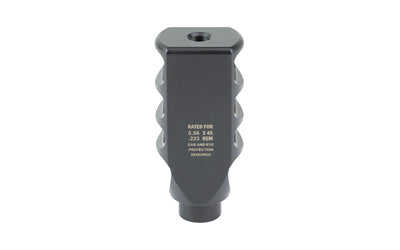 Ultradyne Pegasus Muzzle Brake Compensator with Timing Nut, AR Platform, 223/556, 1/2x28 Thread, 1.25" Diameter, Black Nitride UD11010