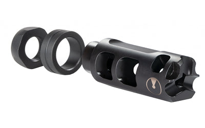 Ultradyne Pulse Muzzle Brake Compensator, AR Platform, 223/556, 1/2x28 Thread, .750" Diameter, Black Nitride UD11160