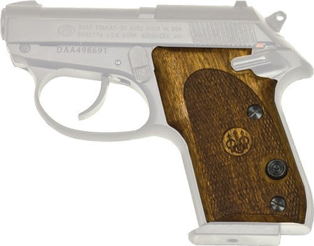 Beretta Tomcat 3032 Wood Walnut Checkered Replacement Grips