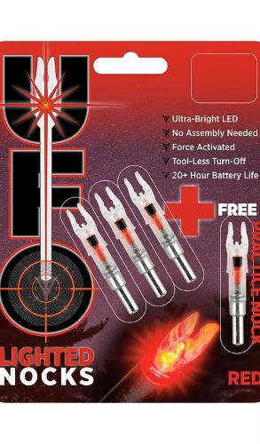 30-06 UFO Red Lighted Crossbow Nock .300 3PK