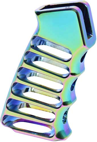 Guntec AR Skeletonized Ultralight Pistol Grip Rainbow PVD Finish