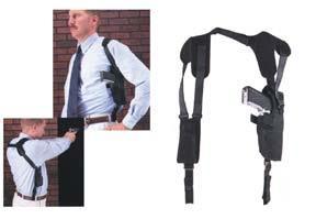 Uncle Mike's Pro-Pak Ambidextrous Horizontal Shoulder Holster for Large Autos