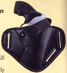Uncle Mike's Sidekick Super Black Belt Slide Holster Fits 2" 5-Shot Small Frame Revolvers