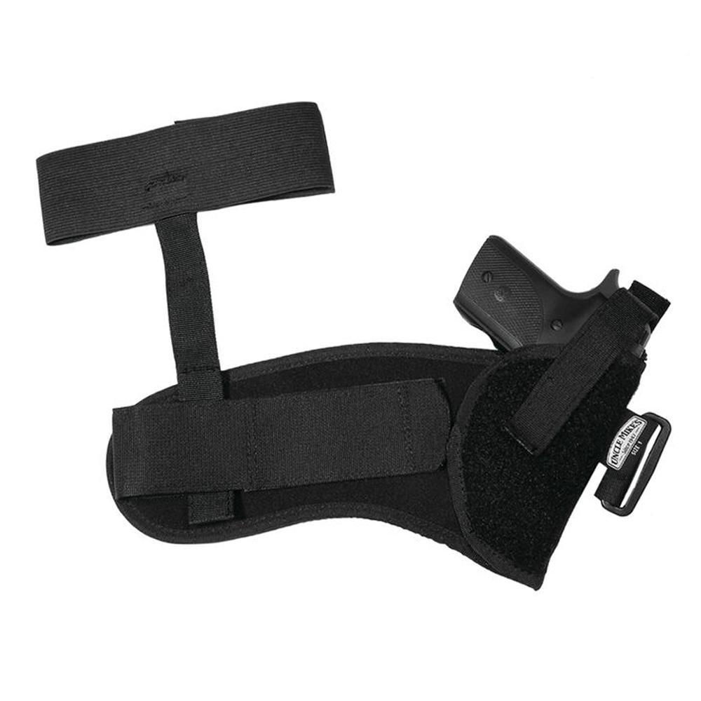 Uncle Mike's Sidekick Nylon Ankle Holster for Medium Autos .32-.380 3-4 Inch Barrel - Left Hand