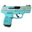 Ruger Max-9 Pro "Aztec Teal Frame/Paisley Engraved Slide" 9mm Luger Handgun - 12rd Mag, 3.2" Barrel