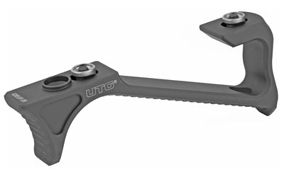 Leapers UTG Slim Profile Angled Foregrip KeyMod Mount with Machined Serrations, Matte Black Anodized