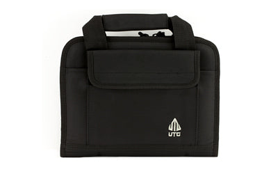 UTG PVC-PC01B Deluxe Single Pistol Case Black with Five Integral Magazine Pouches