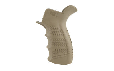 Leapers UTG PRO AR-15 Ambidextrous Polymer Pistol Grip with Finger Grooves and Storage, FDE