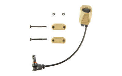 Unity Tactical AXON SL Remote Switch, Single Button, 4.5" Cable, Streamlight Compatible, FDE