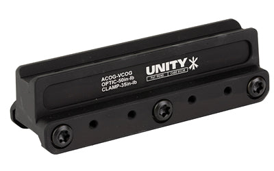 Unity Tactical FST-COGB FAST Mount for ACOG/VCOG Footprint, 2.05" Centerline Height, Hardcoat Anodized, Black