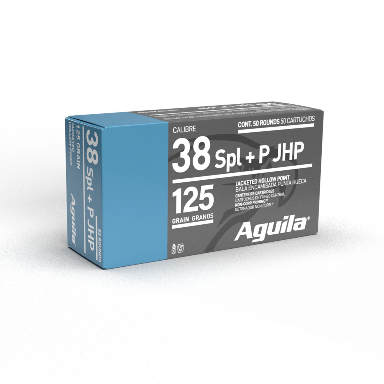 Aguila 38 Special 125 Grain +P Jacketed Hollow Point Ammo