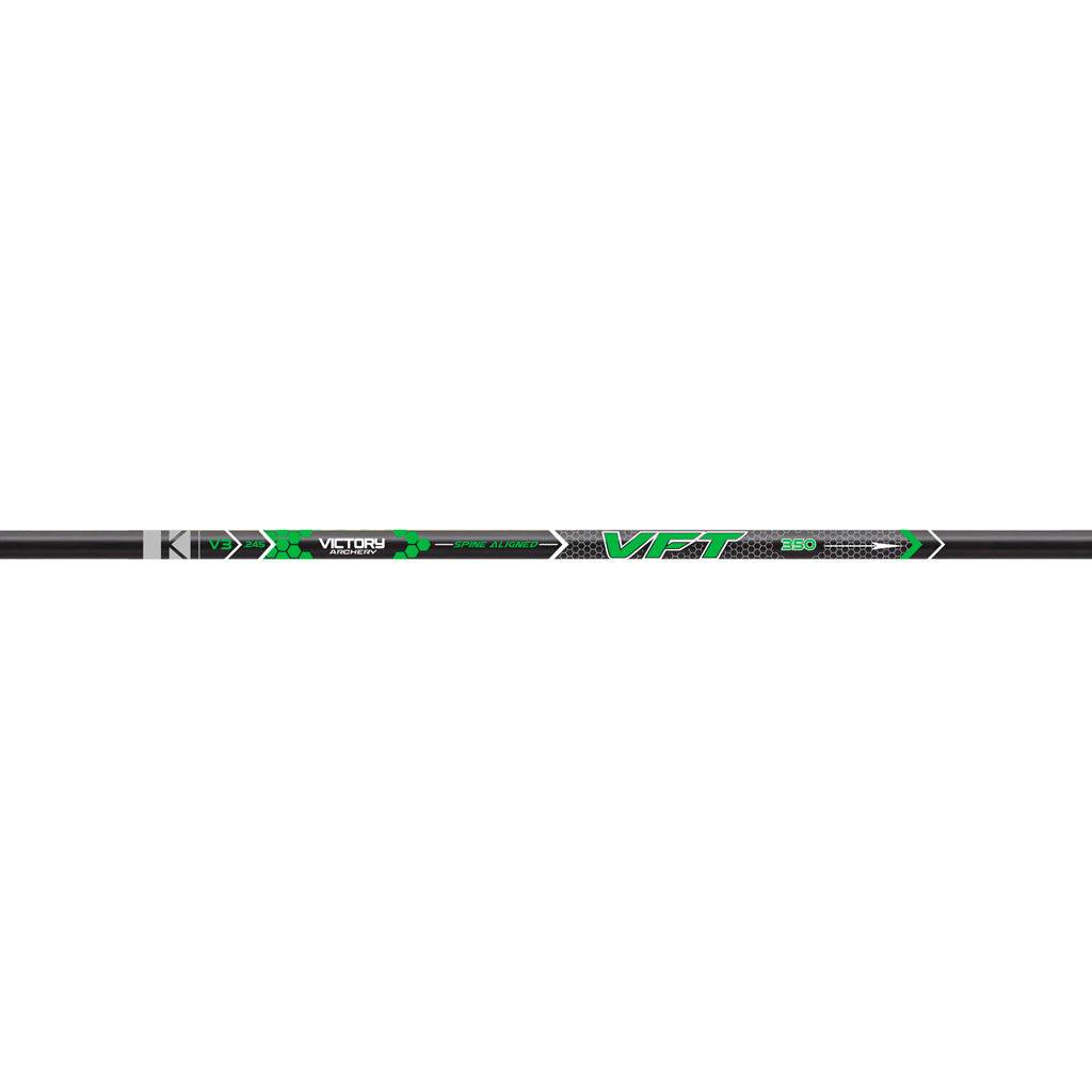 Victory VFT Gamer Target Shafts 350 Spine - 12 Pack