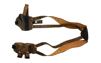Versacarry SH22 Deluxe Shoulder Holster, 1911 Pistols, Right Hand, Distressed Brown Leather and Kydex