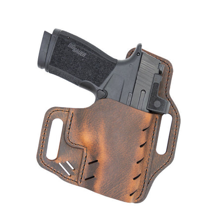 Versacarry G4BRN Guardian Outside Waistband Holster Size 04 Brown Leather Belt Slide RH