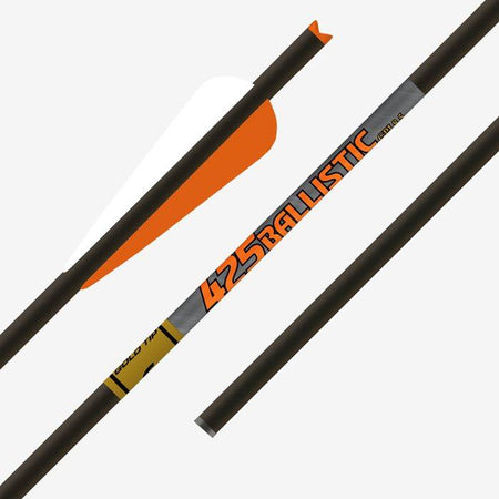 Gold Tip Ballistic 20" Crossbow Bolt with 4" Duravanes 6/pk