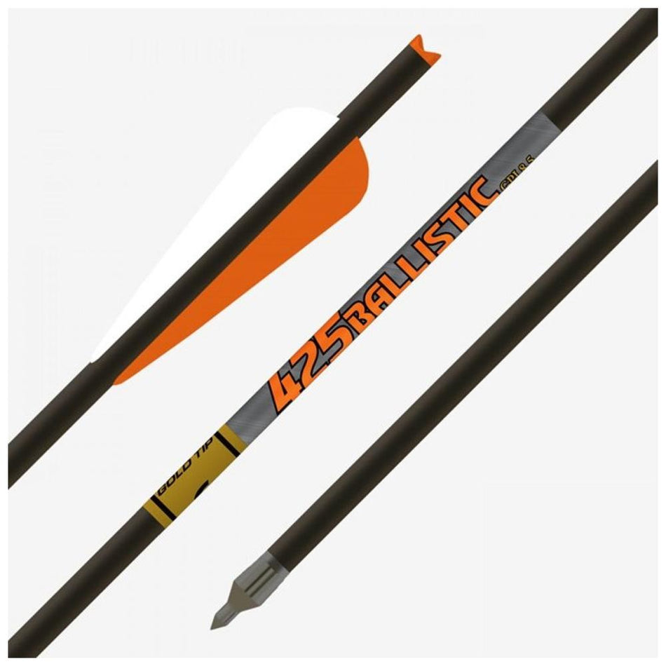 Gold Tip Ballistic 22-Inch Crossbow Bolts with 4 Inch Duravanes 6-Pack