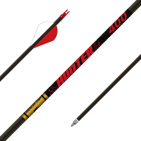 Gold Tip Hunter 400 Spine Arrows with 2in Rapt-X Vanes Pack of 6