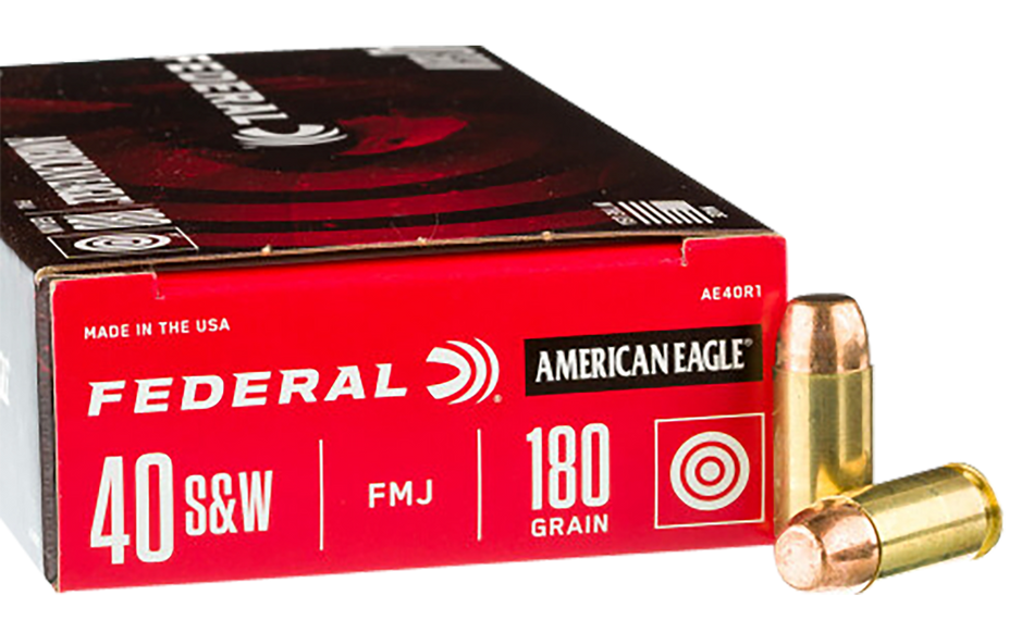 Federal .40 S&W C40180A400 Champion Training Full Metal Jacket FMJ 180 Grain