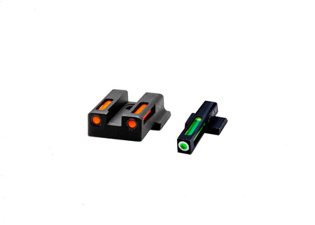 HIVIZ LiteWave H3 Day/Night Handgun Sight Set for Smith & Wesson M&P Shield 9EZ Orange Green White