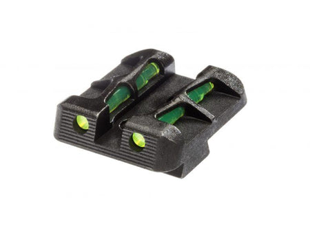 HIVIZ LiteWave Rear Sight for Glock Pistols Green LitePipe 9mm .40 S&W .357 Sig