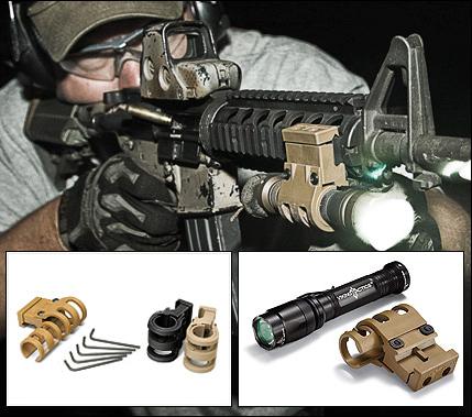 Viking Tactics VTAC Light Mount Coyote for Picatinny and Weaver Rails
