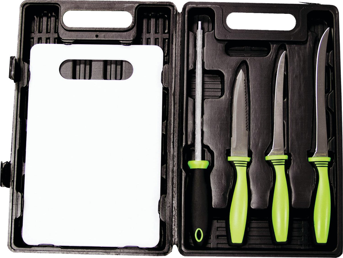 Sarges Knives Angler's Edge 5pc Fillet Knife Set with Case