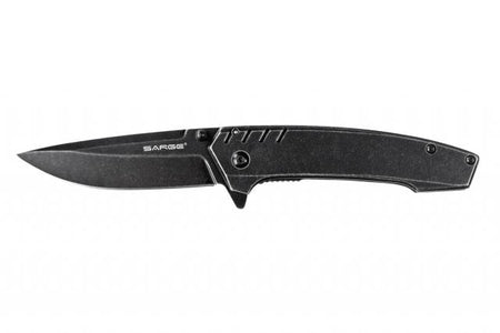 Sarge Knives Stone Frame Lock Folder - Stonewash 440C Stainless Steel Blade
