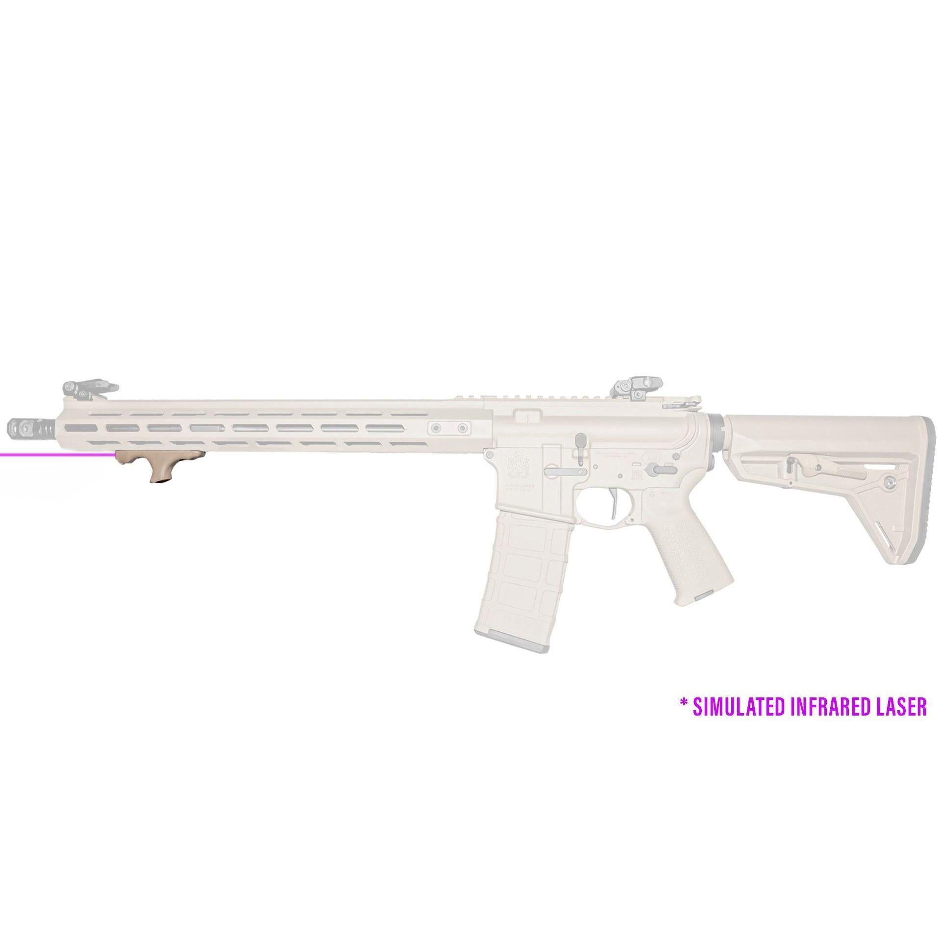 Viridian HS1 Flat Dark Earth M-Lok Handstop with Integrated IR Laser