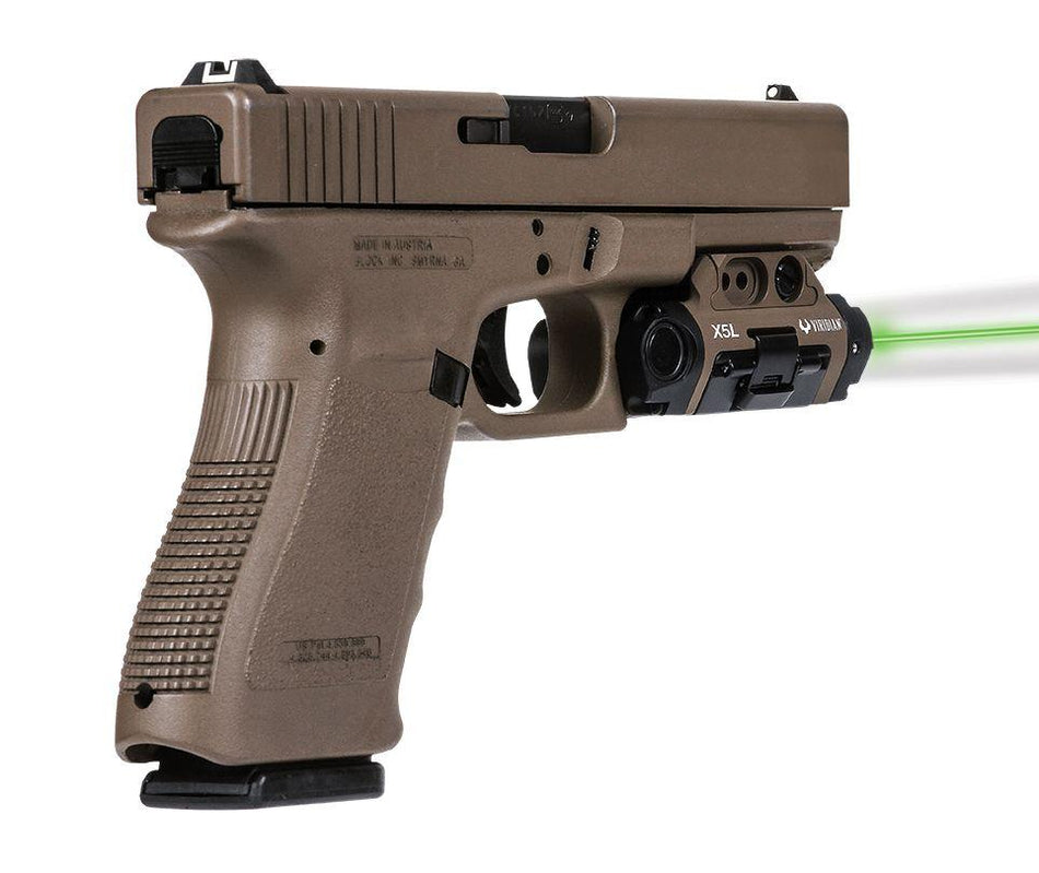 Viridian X5L-FDE Gen 3 Green Laser Tactical Light Combo Universal Mount Flat Dark Earth