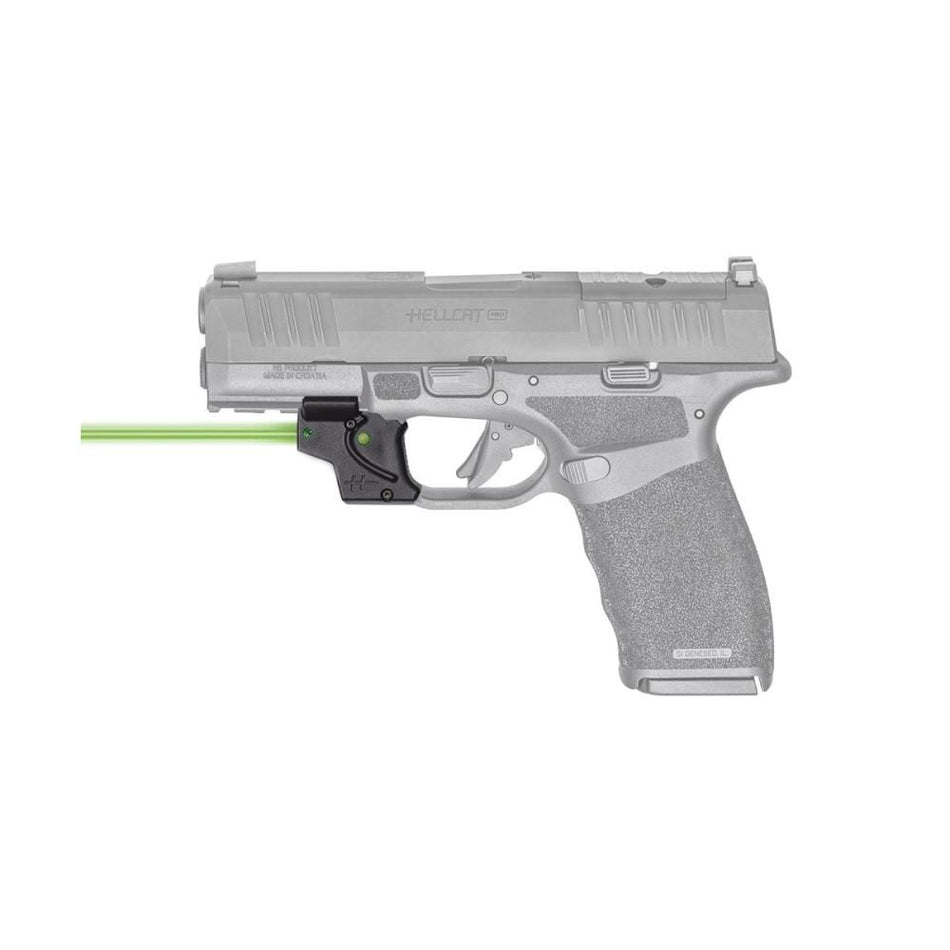 Viridian E Series Springfield Hellcat Pro Green Laser with Kydex IWB Right Hand Holster Black
