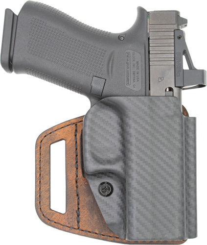 Versacarry VSlide Hybrid OWB Holster S&W Shield EZ Brown/Poly