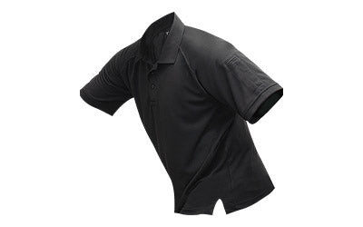 Vertx Coldblack UV-Reflective Polo Shirt, Short Sleeve, Black, XL