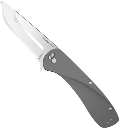 Outdoor Edge Razor VX1 3" Spring-Assisted Folder Cool Gray Aluminum