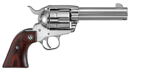Ruger 5109 Vaquero Medium Frame .357 Mag/.38 Special Revolver, 6-Round, 4.62" Stainless Barrel, Hardwood Grip, Exposed Hammer