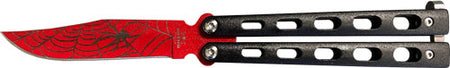 Bear & Son 3" Widow Series Butterfly Knife Red/Black