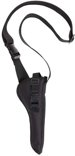 Bulldog Right Hand Bandolier Holster Nylon Black for Long Barrel Revolvers