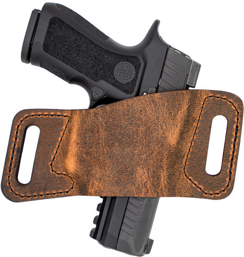 VersaCarry Rapid Slide OWB Ambi Holster Full Size Size 1 Distressed Brown