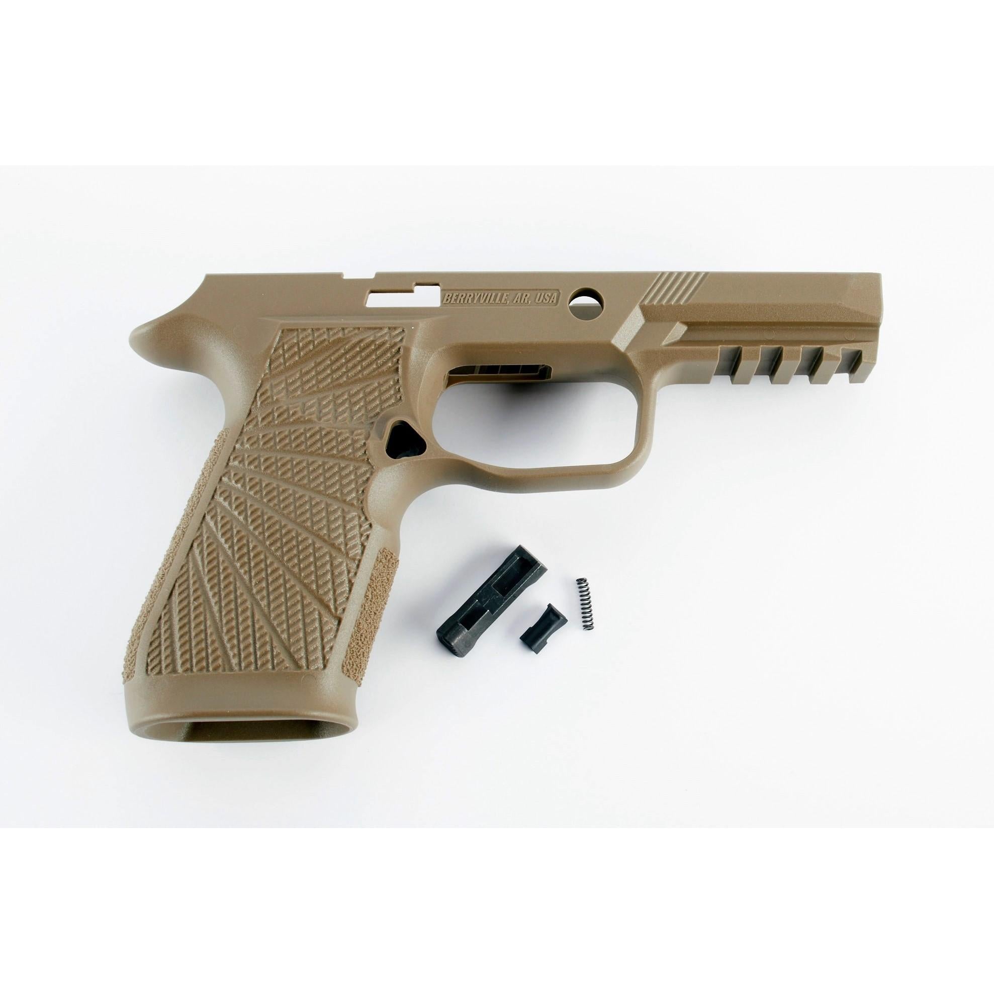Wilson Combat P320 Carry Polymer Grip Module No Safety Flat Dark Earth Tan