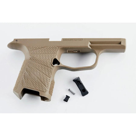 Wilson Combat P365 Grip Module No Manual Safety Tan Starburst Texture